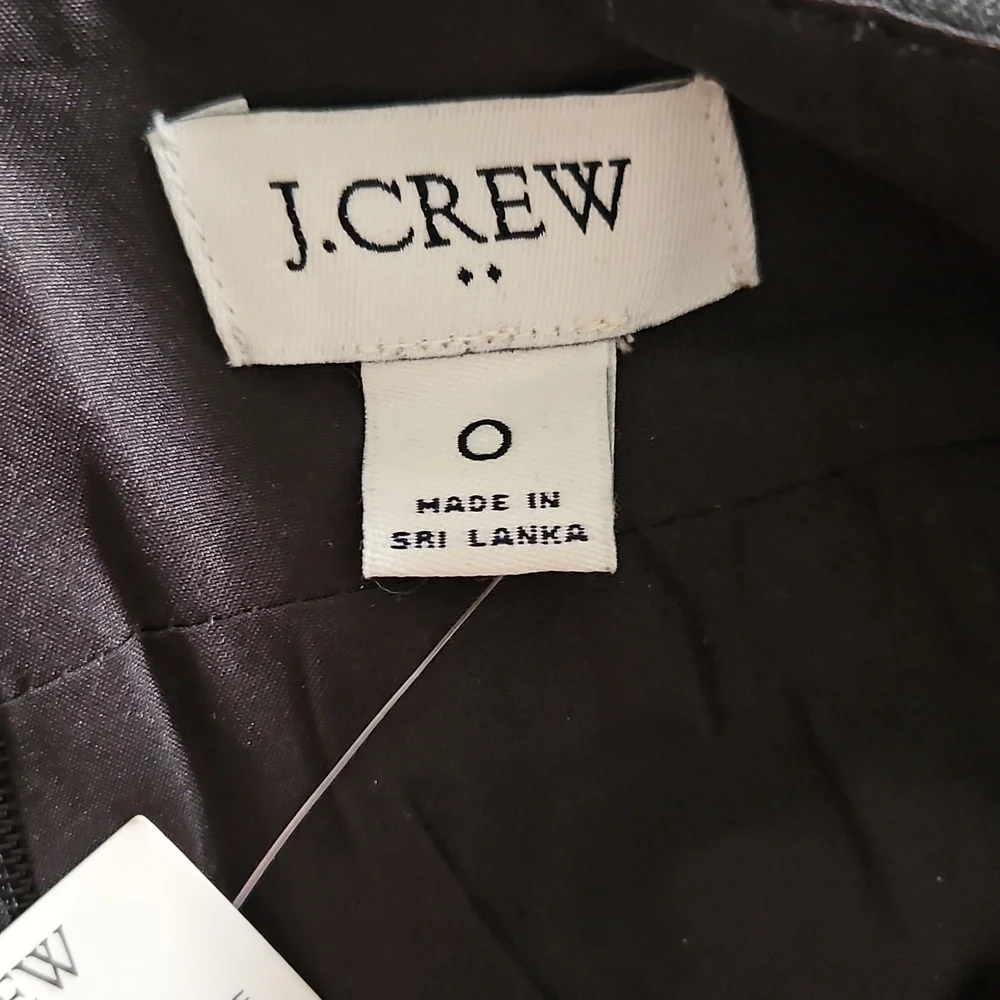 NWT J. Crew Womens Black‎ Faux A-Line Leather Mini Skirt